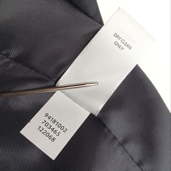 J. JILL Faux Fur Trim Charcoal Gray Vest Size Small - Picture 8 of 8